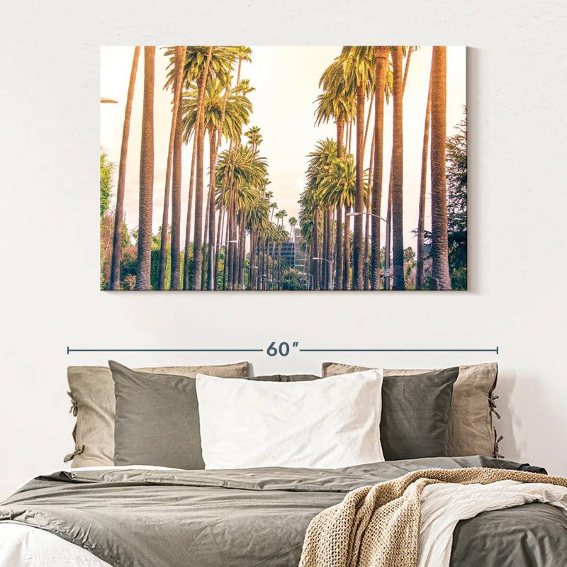 Harnek Palm Trees In Los Angeles, 34" H x 51" W
