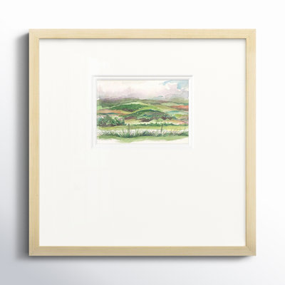 Bennachie Rain I encadré sur papier haletant