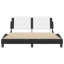 Structure de lit vidaXL avec DEL sans matelas Zadar noir 152x203 cm-786704280-786704282