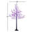 6' Halloween Black Willow LED Tree