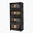 19.69" Side Wide Folding Storage Cabinet ,4 Tiers,19.69"×11.81"×40.55",Collapsible Storage Bins with Magnetic Door-53081438