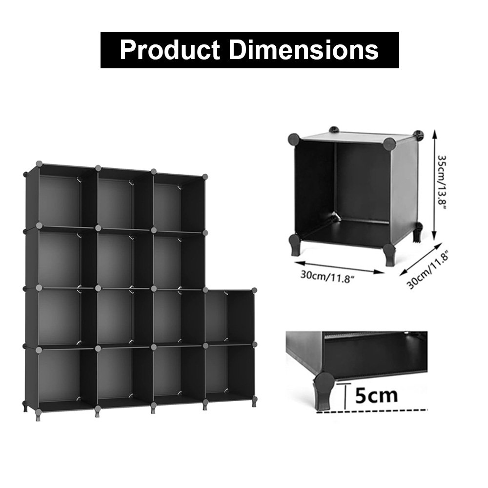 Stackable Cube Storage Design Ebern Designs Cube Storage Organizer, Storage Cubes Shelves Bookshelf ...