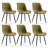 Modern Dining Chairs Faux Leather Upholstered Kitchen Chairs Side Chair With Metal Legs-453452156