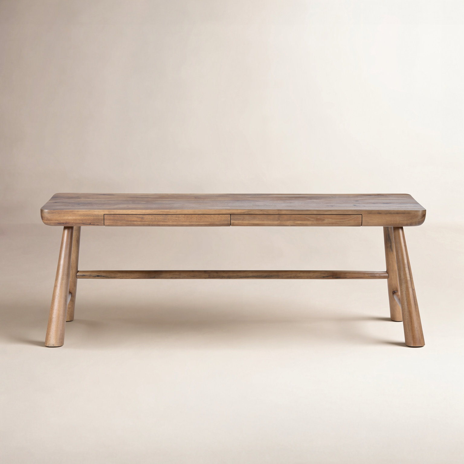 Minza Writing Desk, Light Brown