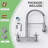 Double-Handle 2-Hole Wall-Mount Pre-Rinse Bridge Kitchen Faucet-125077425