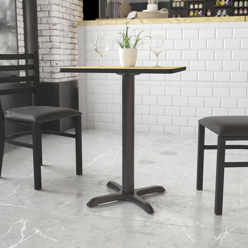 Cast Iron 22" x 22" Black Restaurant Table Base