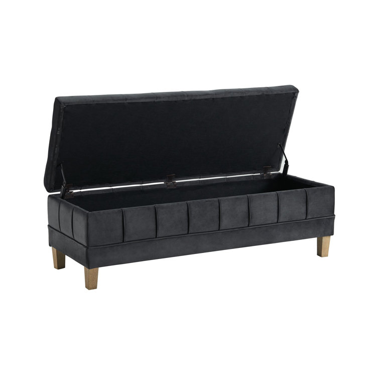 Gloria Velvet Storage Ottoman