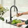 Pull Down Kitchen Sink Faucet Single Handle Kitchen Faucet with Magnetic Docking