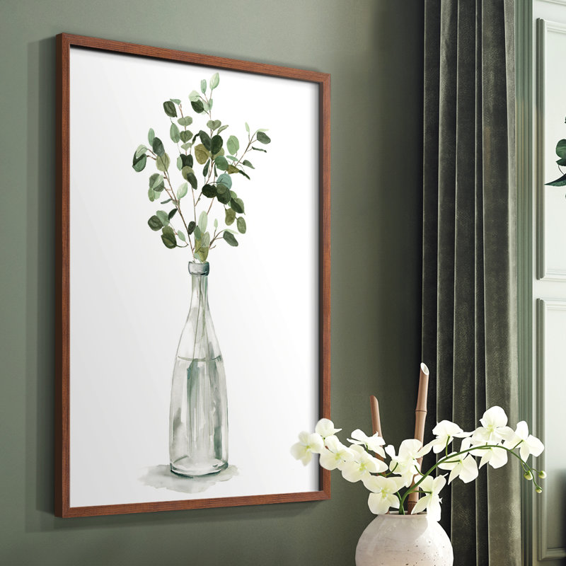«Botanical Arrangement I», reproduction encadrée - bois massif, Brun, H 10 po x l 8 po