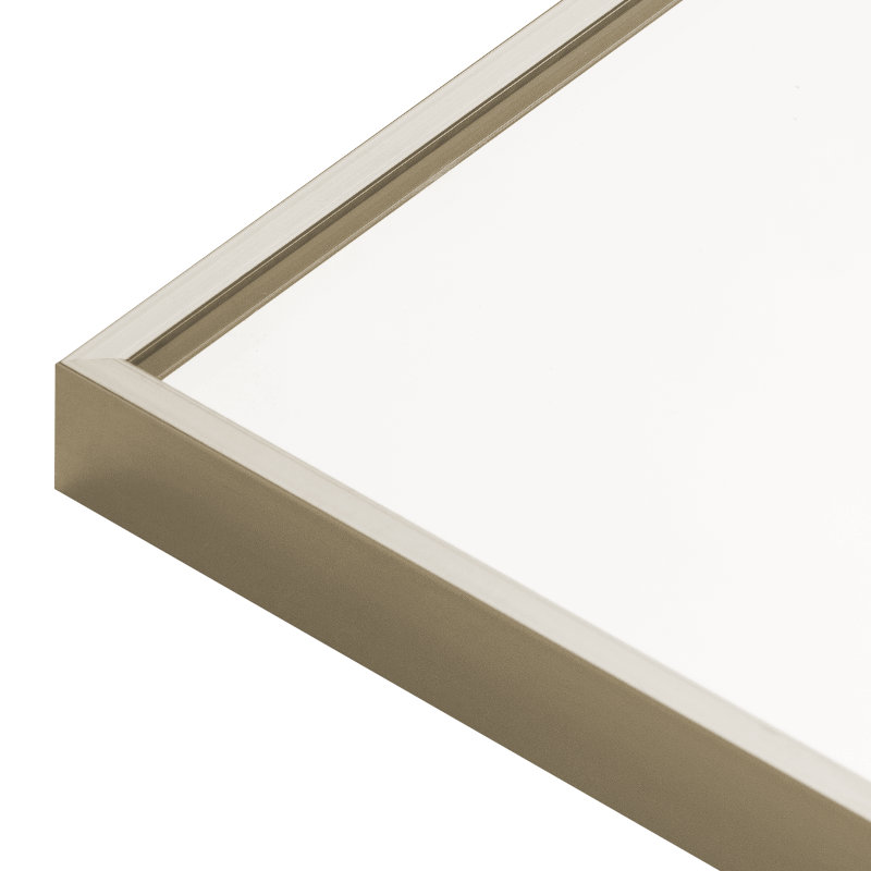 Koudia Metal Framed Standing Mirror, Matte Champagne, 64" x 21"