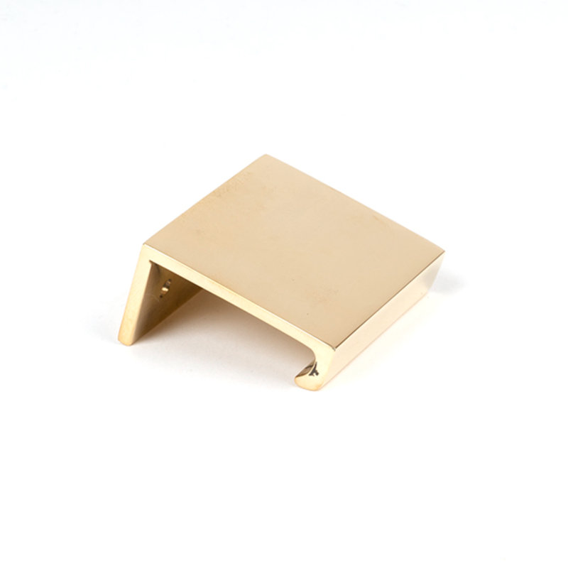 Polished Brass 50Mm Plain Edge Pull, 3 cm, Polished Brass