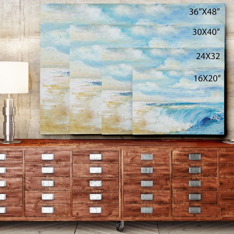 Reproduction d’art sur toile tendue, reproduction d’art sur toile tendue premium "the perfect wave" par julie brignola