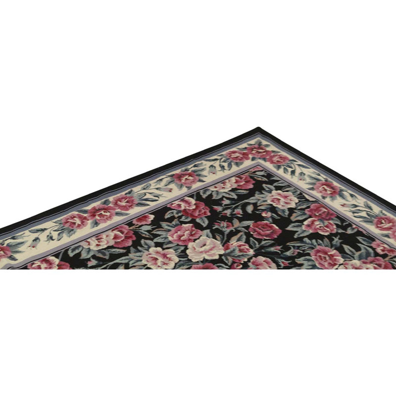 Handmade Wool Floral Area Rug