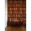Murale bibliothèque antique avec papier peint antique-554503929