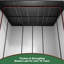 10 pi. L 8 pi. D Remise de rangement en plastique avec plancher