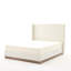 Lit à oreilles tapissier Hosford / lit plateforme tapissier à base de bois / tête de lit haute de 52,5 po / minimaliste / rusticité / aucun sommier nécessaire / grand / Boucle d'avoine / pas de bruit-372510879