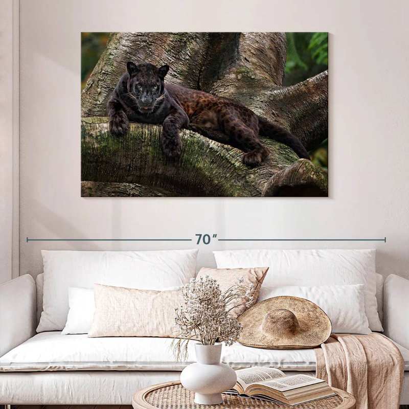 Brampt Mysterious Black Panther, 32" H x 48" W