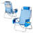 Blue Aluminum Folding Beach Chair(Set Of 2)