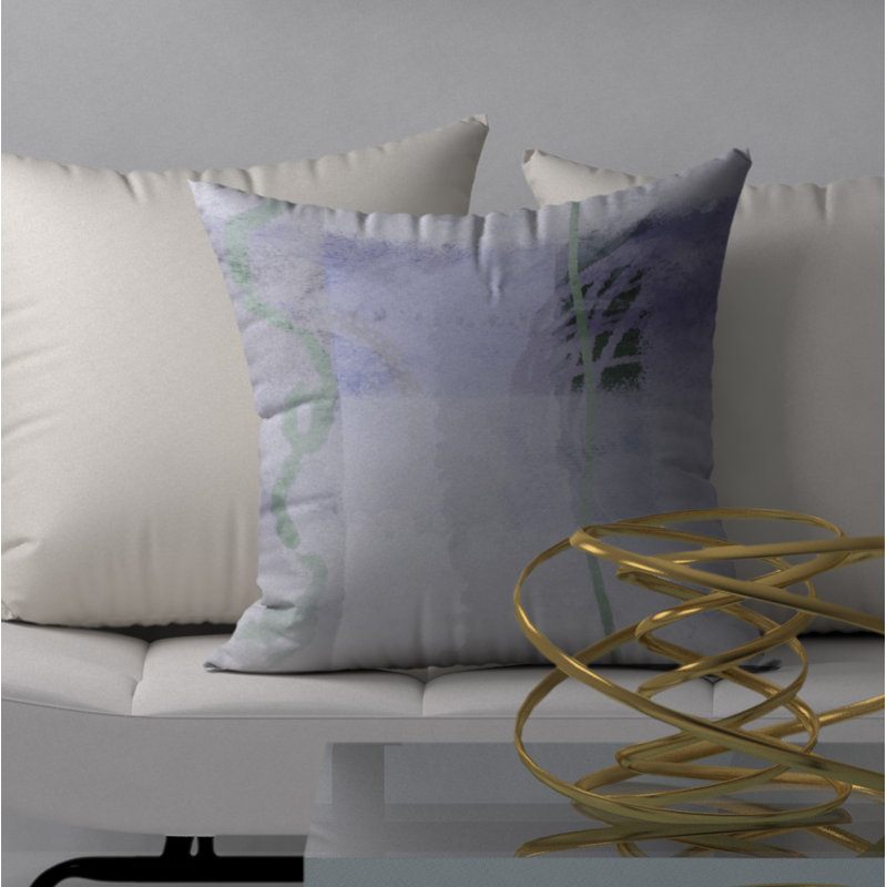 Housse de coussin décorative carrée riche connaisseur et insert, 24" X 24"