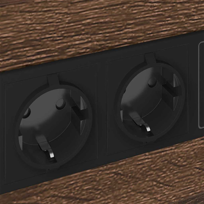 Bedside Cabinet 2 Pcs 40 X 31 X 60 Cm Engineered Wood, Brown Oak