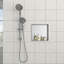 Niche de douche en acier inoxydable 12 po x 12 po, nickel brossé-1533366533-1533366534