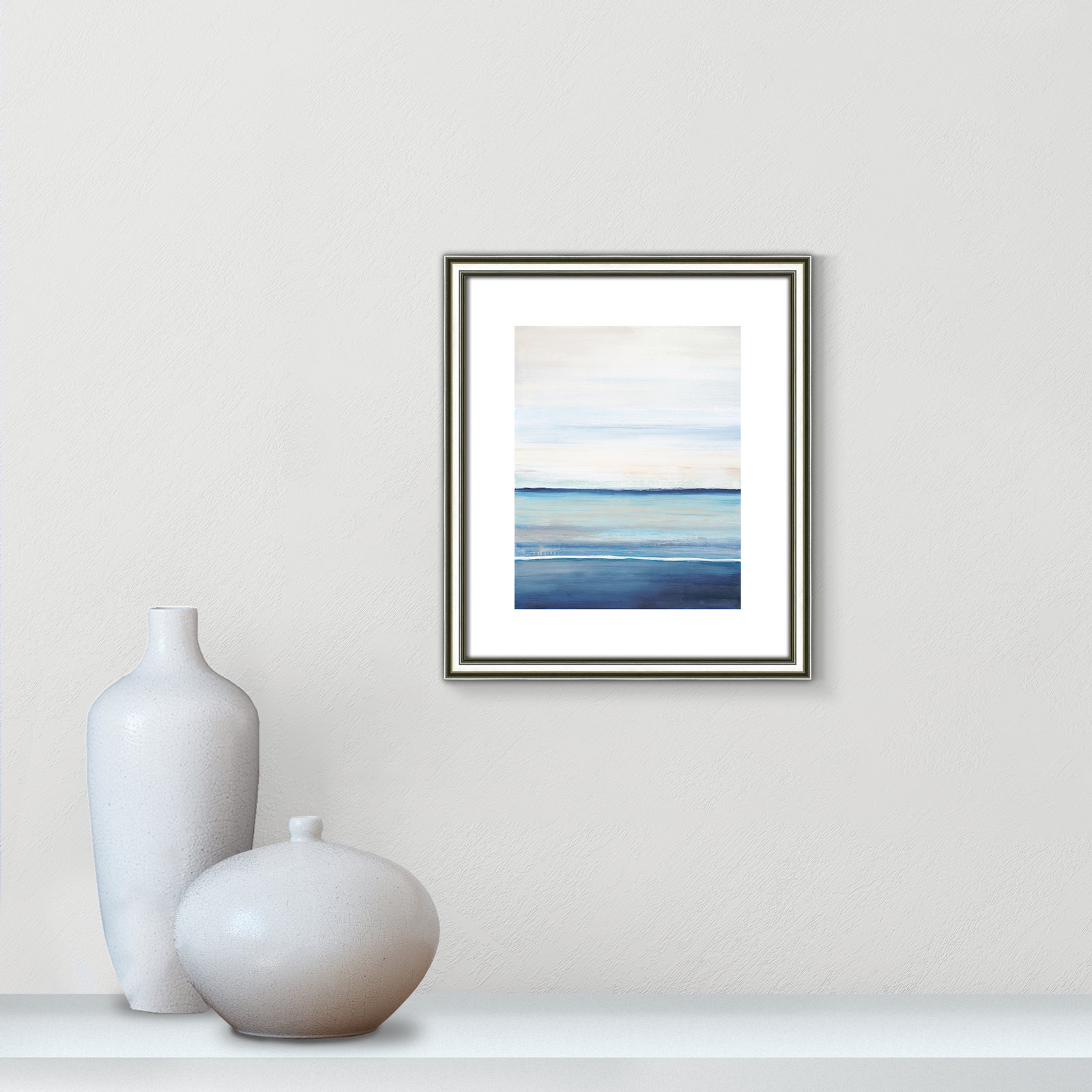 Emmit "Distant Whispers" Print by Filippo Ioco, 15" H x 13" W x 0.88" D, Silver Framed Paper