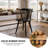 Black Solid Wood Dining Arm Chairs With Curved Back