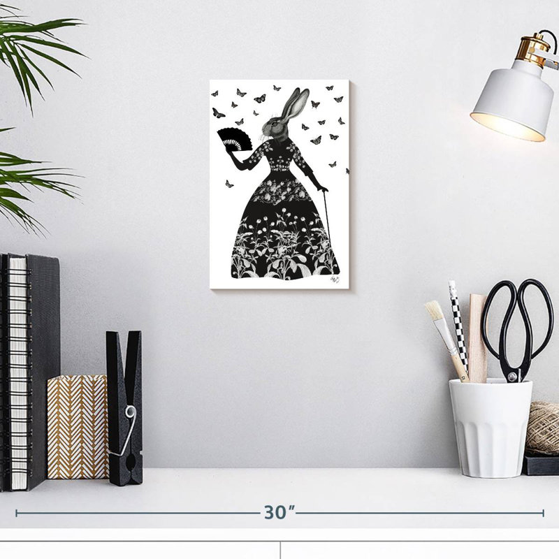 Ketti Black Rabbit I, H 12 po x l 8 po