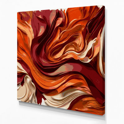 Lyrical Abstraction 93 Brown Canvas Wall Art