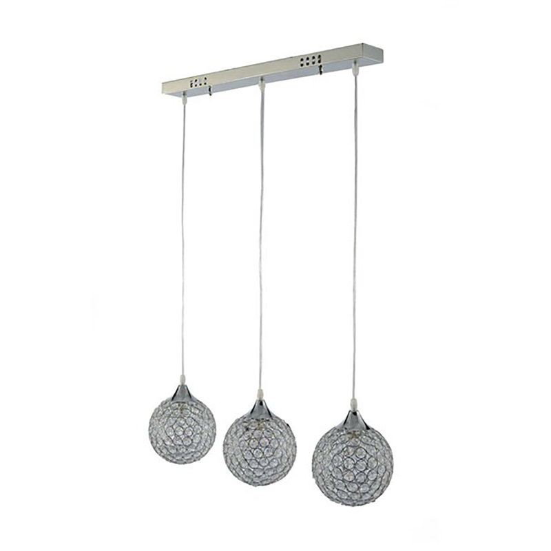 Penick 3 - Light Chrome Cluster Pendant