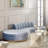 Modern Simple Light Luxury Blue Sofa-105171147