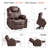 Courtois Medium Power Recliner Lift Chair with Massage and Heat, Faux Leather-1910655068