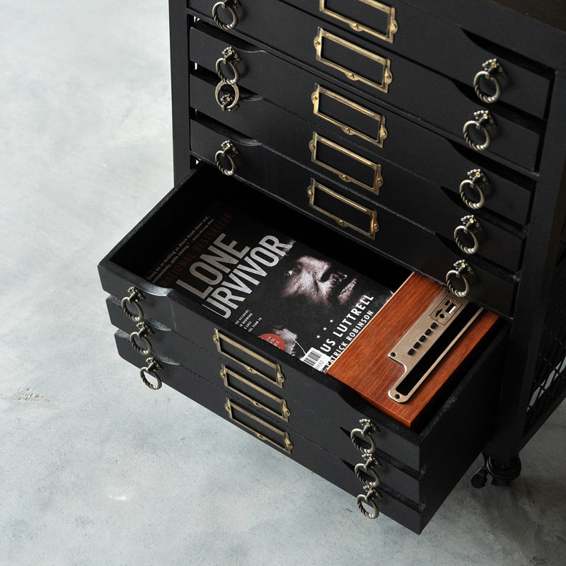 18.7cm Wide 4 -Drawer Mobile File Cabinet