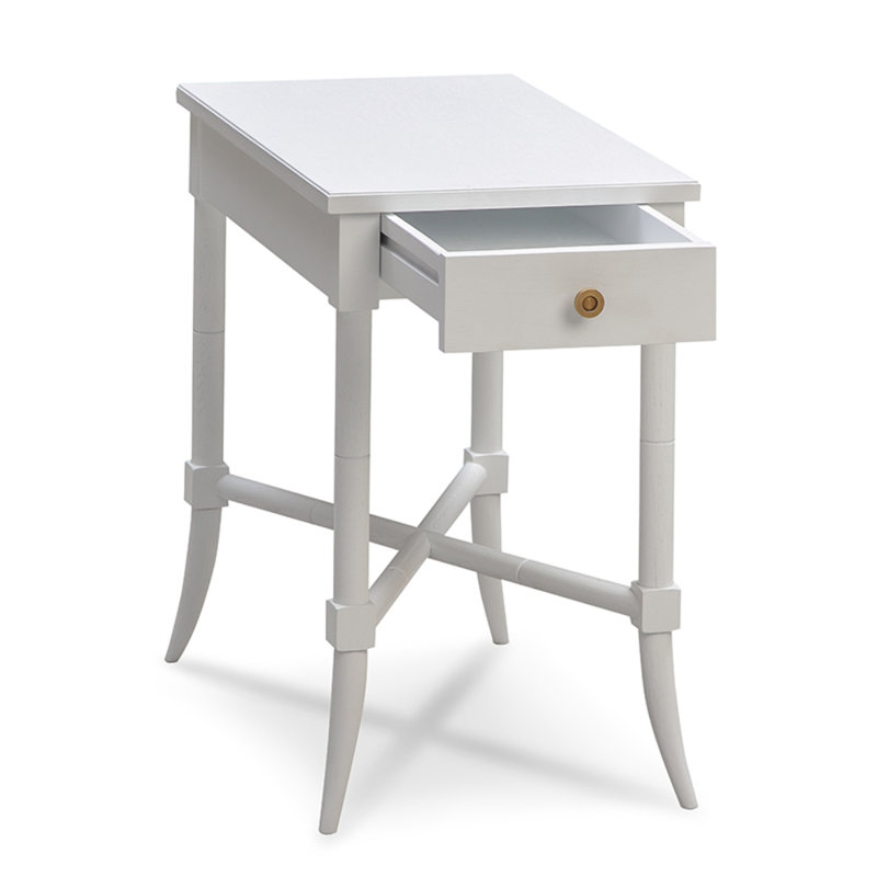Tradd End Table, Alabaster