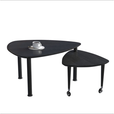 360 degree Rotatable modern Coffee Table for Living Room, solid wood legs with simply assemble Cocktail Table, Rotating Modern Apartment Wood Furniture