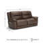 Canapé modulaire inclinable électrique 2 pièces Dunleith-88292932