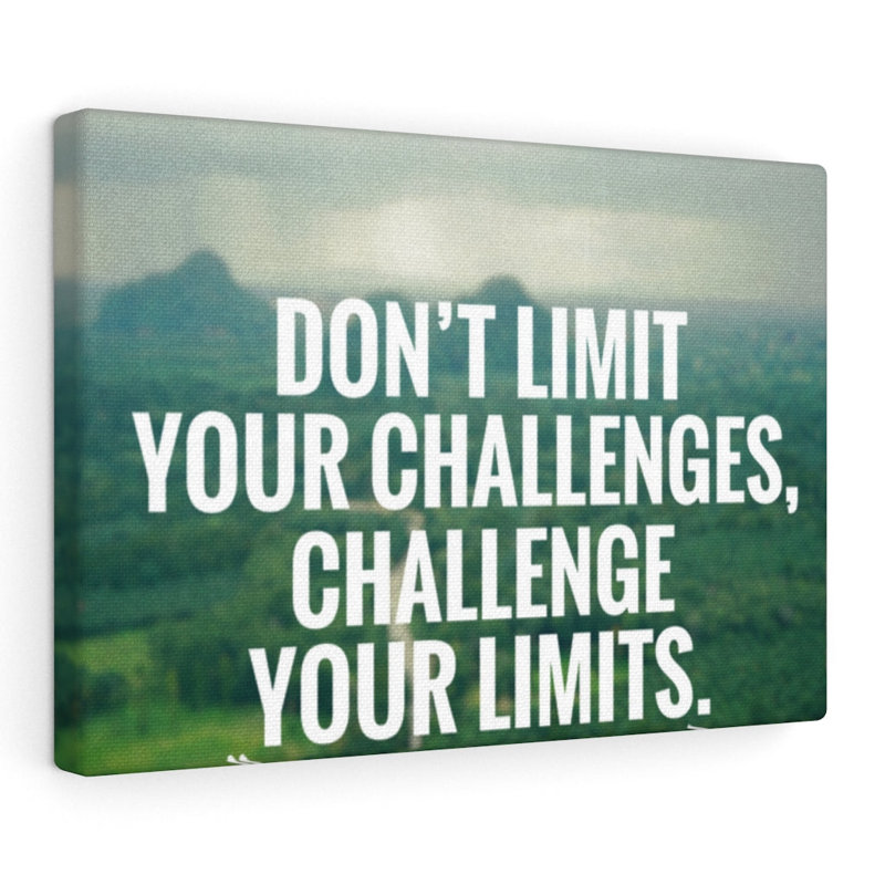 Don't Limit Your Challenges - Wrapped Canvas Print, 30cm H x 41cm W