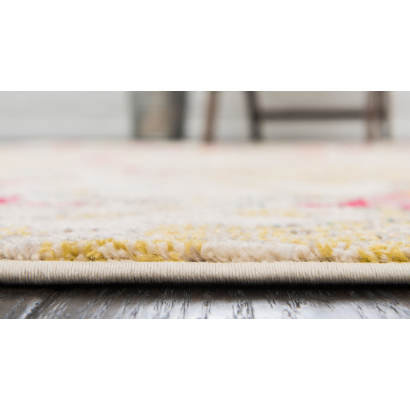 Colfin Washable Indoor Rug, Square 6'1"