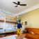 44" Smart Ceiling Fan With Remote, Light Kit Included, Works With Google Assistant And Amazon Alexa,Siri Shortcut.