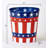 7.5" Galvanized Metal July 4th, Independence Day Flower Bucket Pail, Set of 3-30029955