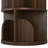 Rotating Bookshelf, 4 Tier Small Walnut Bookcase Corner Shelves Display Storage Tower Space-Saving Revolving For Small Space-751267179