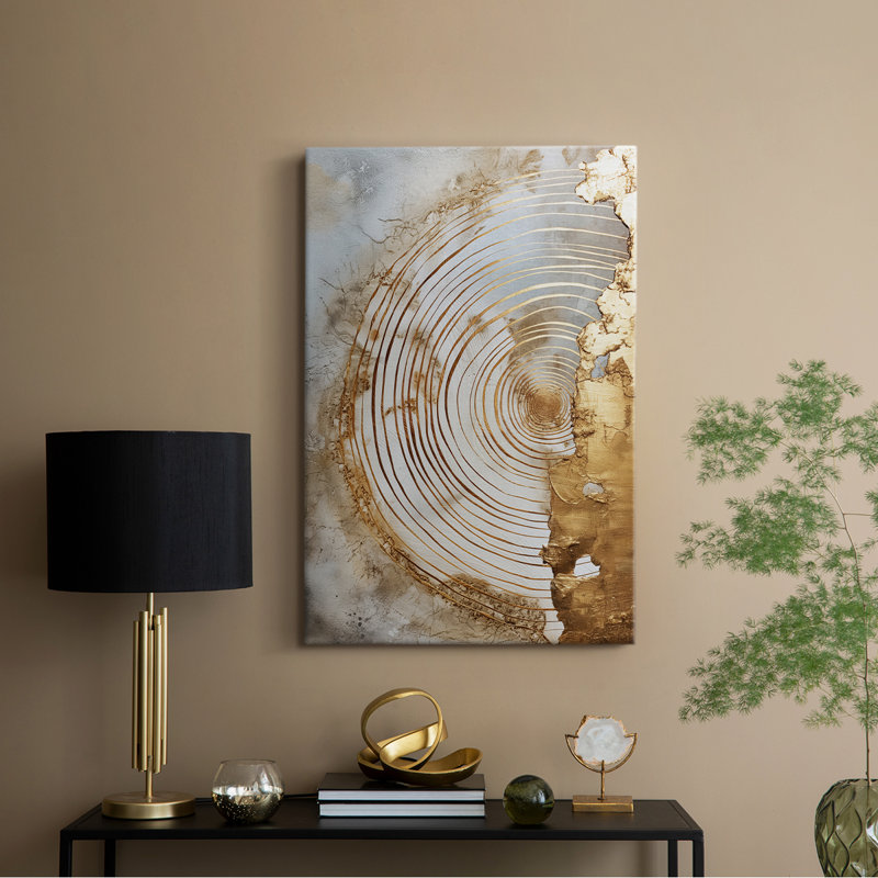 Série ABSTRACT CLxxIV - Toile tendue avec châssis de qualité supérieure - Prêt à être accroché, H 27 po x l 18 po