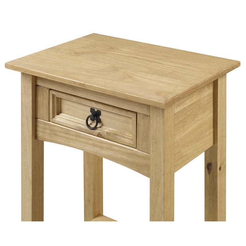 Palmea 132.08cm Solid Wood Console Table, Antique Wax