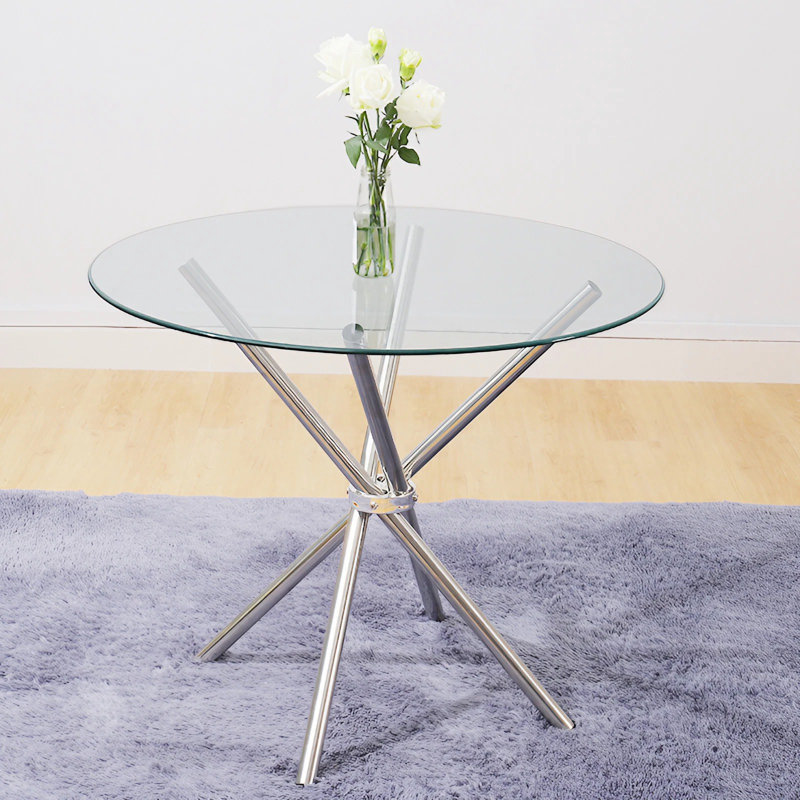 Galghard Tempered Glass Indoor Dining Table