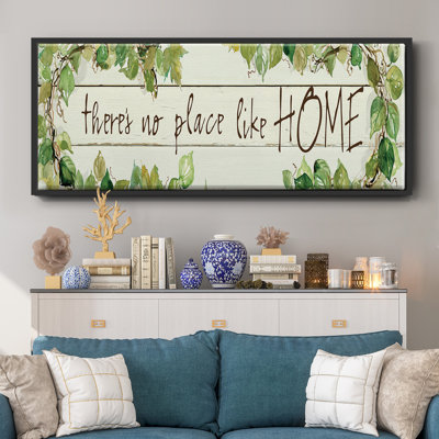 No Place Like Home- Framed Canvas