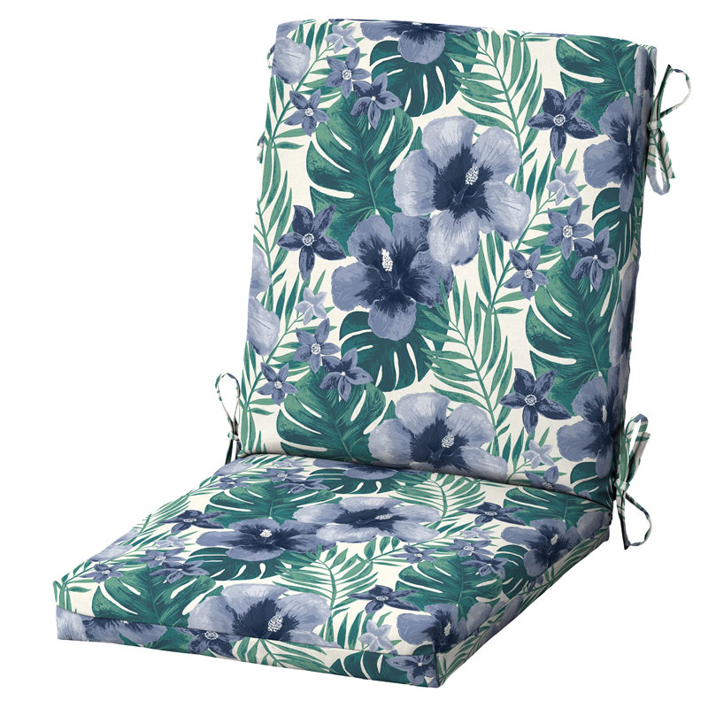 Coussin de chaise d'extérieur 3,5 po ARDEN, H 3,5 po x l 20 po x P 20 po, Rubis Clarissa