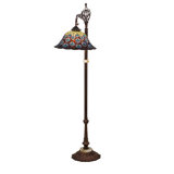 Mauer 61'' Mahogany Bronze Task Floor Lamp