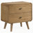 2-Drawer Nightstand Bedside Table Light Ash