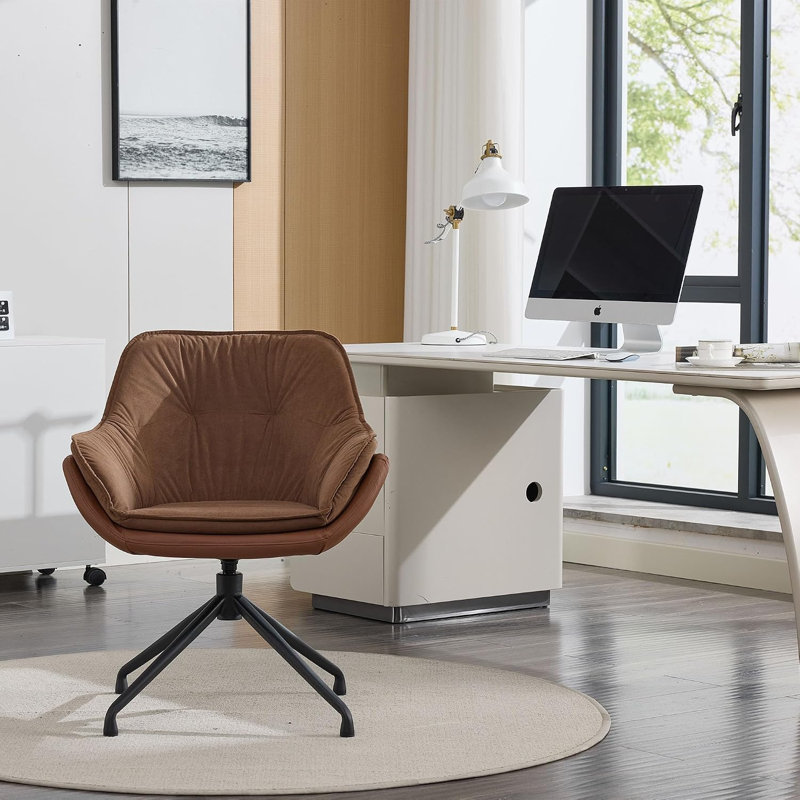 Office Chair, Brown, Brown
