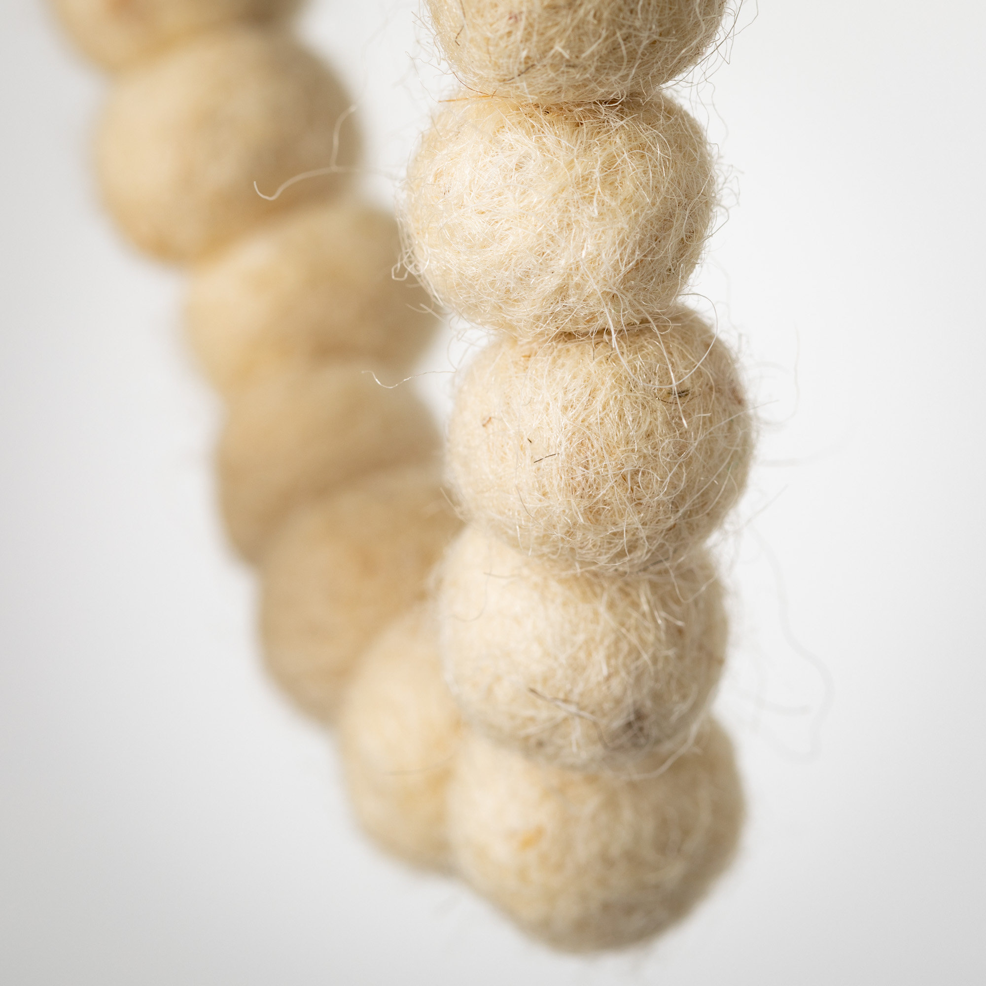 72" Felt Ornament Ball Novelty Garland, Brown